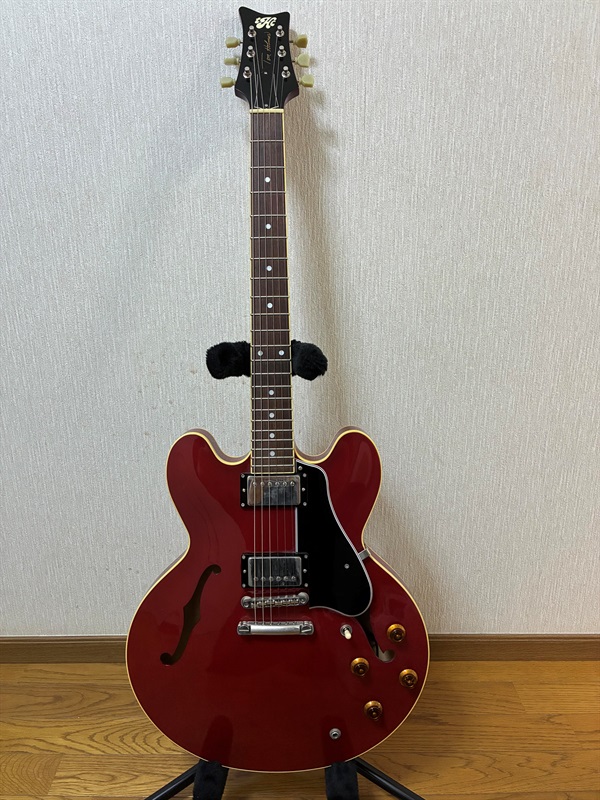 TOM HOLMES THC Semi Hollow Standard Dot (Cherry)の画像